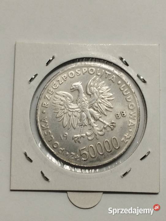 Sprzedam kopię monety w holderze Polska 50 000 Bydgoszcz