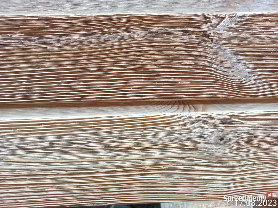 Deski szczotkowane postarzane taras podbitka zewnętrzne Raszówka