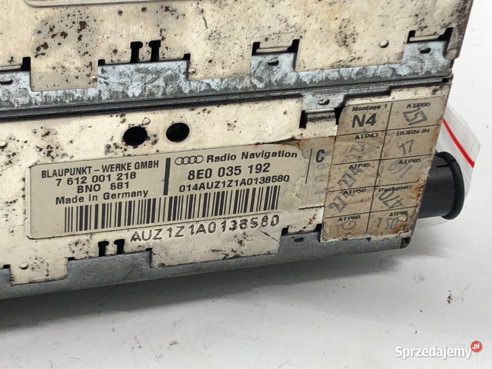 RADIO AUDI A4 B6 8E0035192 0005 ODTWARZACZ