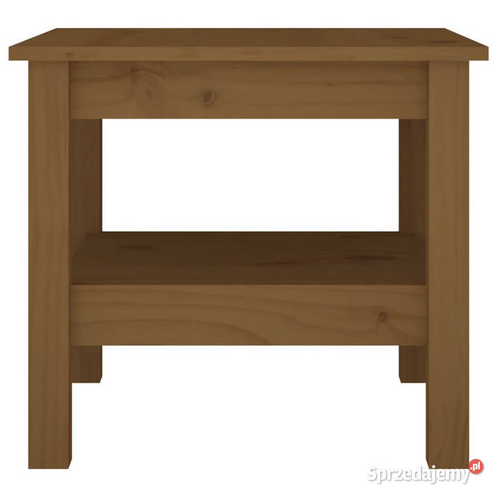 Stolik kawowy miodowy brąz 45x45x40 lite drewno Warszawa