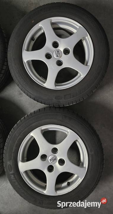 Kola Mzw R15 4x1143 z oponami zetnimi 195 60 r15 Samochodowe
