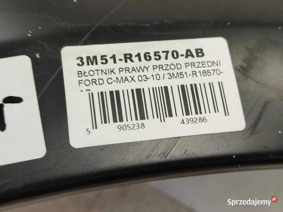 BŁOTNIK PRAWY PRZÓD FORD C 20032010 3M51R16570AB sprzedam