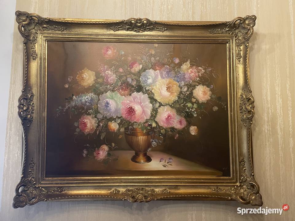 Obrazy rama pozlacana Chrząstowice