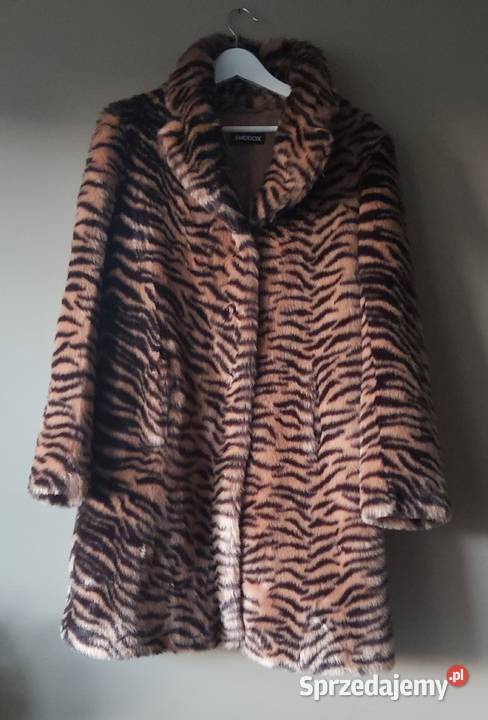 Maddox płaszcz damski sztuczne futerko panterka Lublin