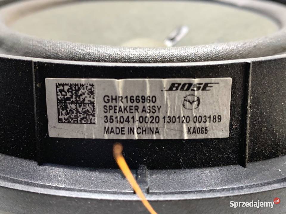 GŁOŚNIKI KOMPLET MAZDA CX5 KD4566A60 SUV 1117 osobowe podkarpackie