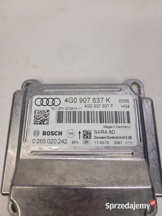 SENSOR PRZYŚPIESZENIA AUDI A6 C7 A7 4G0907637K śląskie Przystajń