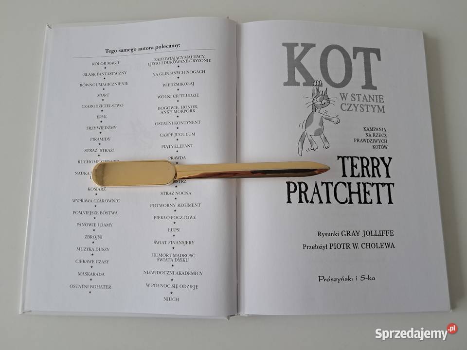 Książka Kot w stanie czystym T Pratchett G twarda Kraków