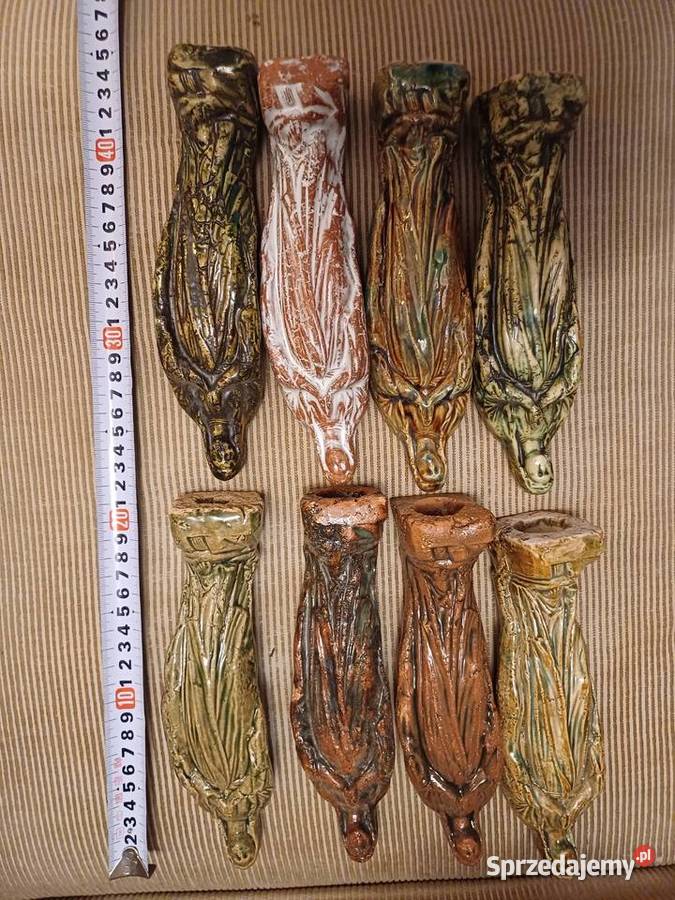 Maryjka gliniana figurka polewana Matki Bożej
