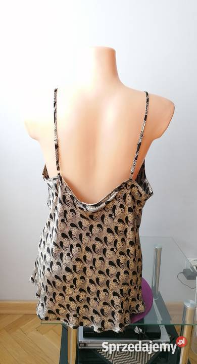 ELEGANCKI SATYNOWY ZŁOTY TOP GEORGE RUK 18EUR 46 Łódź