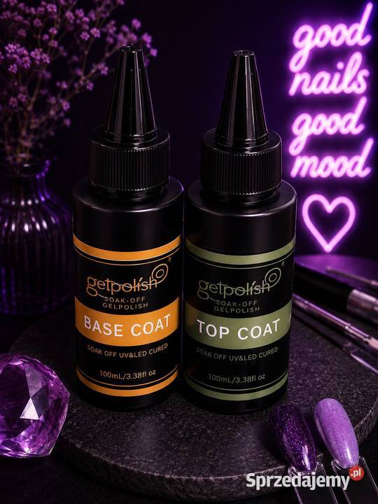 getpolish Base Top Coat Set 100ml UV LED