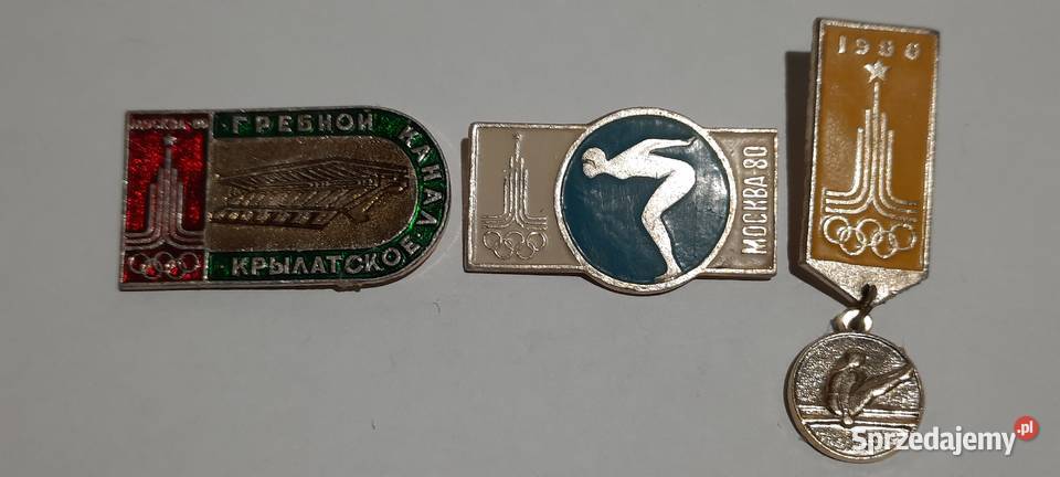 odznaki 3 Olimpiada Moskwa 1980 Rosja ZSRR 7 Warszawa
