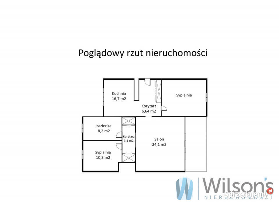 Mieszkanie 799m2 3 pokoje Warszawa