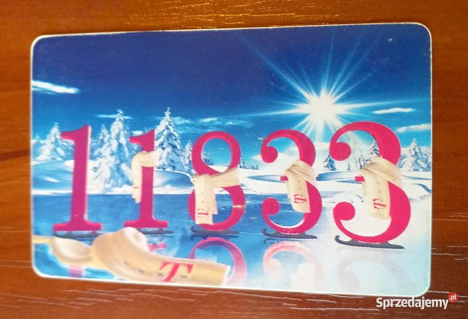 ZIMOWY ZACHÓD SŁOŃCA NA KARCIE TELEFONICZNEJ Piszczac