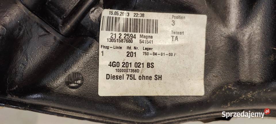 AUDI A6 C7 ZBIORNIK PALIWA POMPA 4G0201021BS dolnośląskie