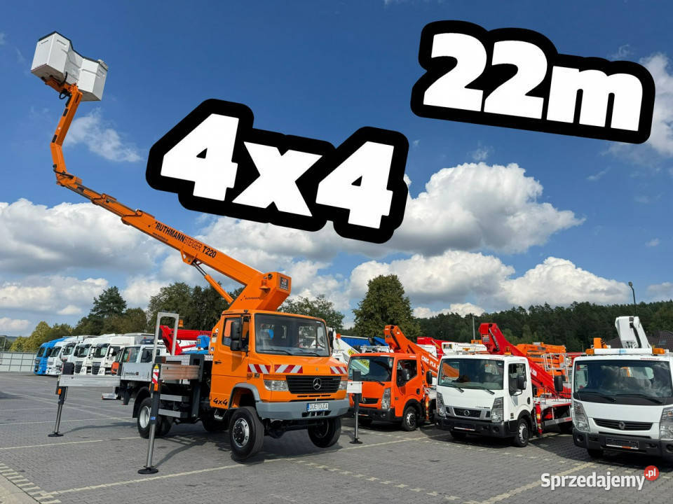 Mercedes Vario 814 D 4x4 Zwyżka RUTHMANN STEIGER Widełki