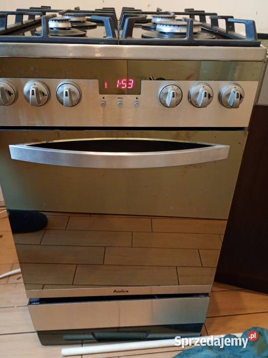 Kuchenka gazowa Amica inox wolnostojące Kórnik sprzedam
