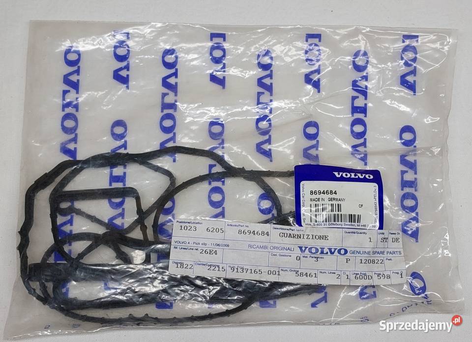 USZCZELKA POKRYWY ZAWORÓW VOLVO C30 S40 S80 V50 Mielęcin
