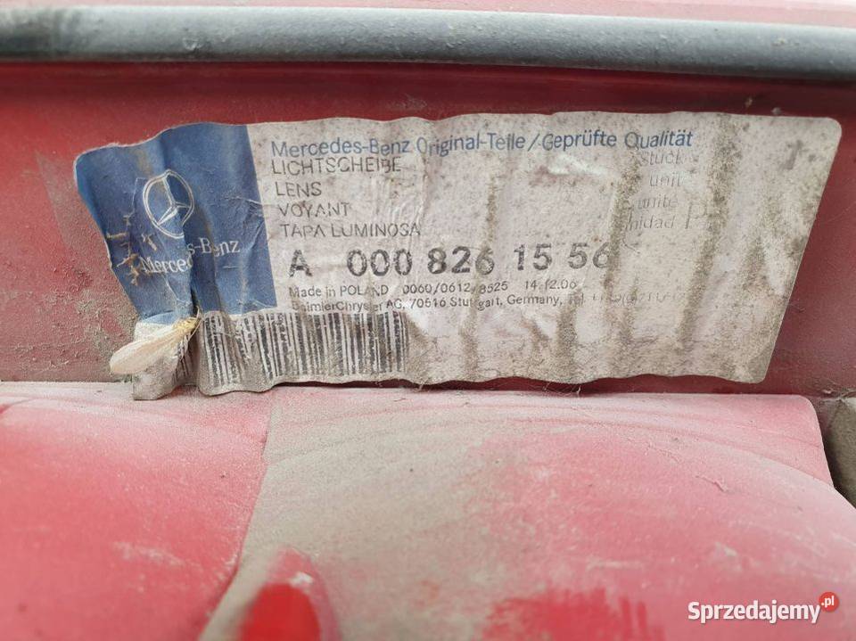 LAMPA LEWA TYŁ MERCEDES SPRINTER 308 A0008261556 Lipno sprzedam