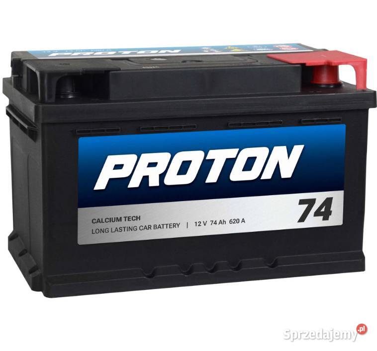Akumulator PROTON 74Ah 620A EN PRAWY PLUS niski Starogard Gdański