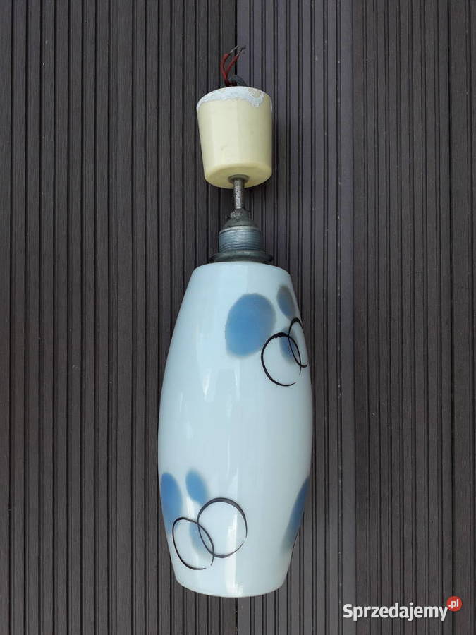 Klosz lata 60 hand made vintage lampa Warszawa