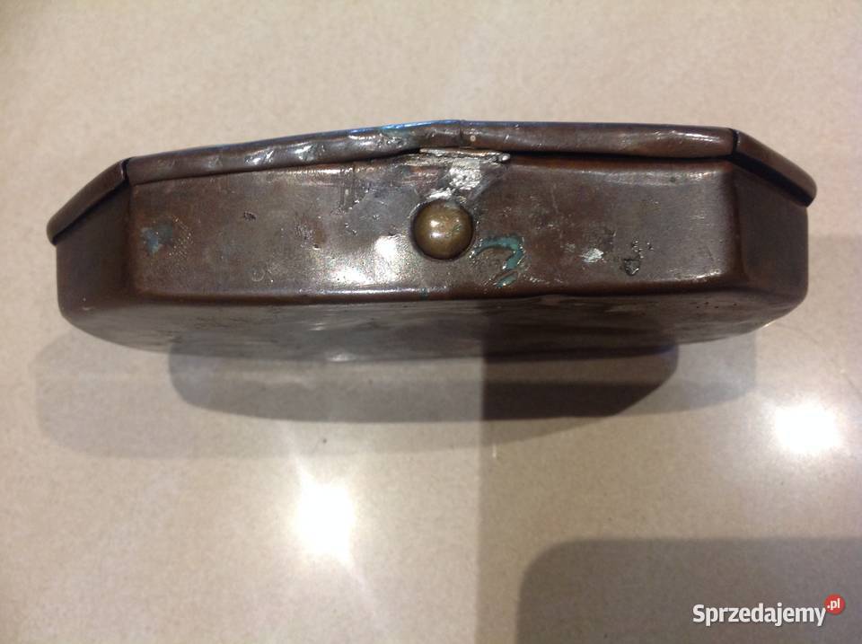 Stare Miedziane Pudełko Pojemnik Nowa Sól