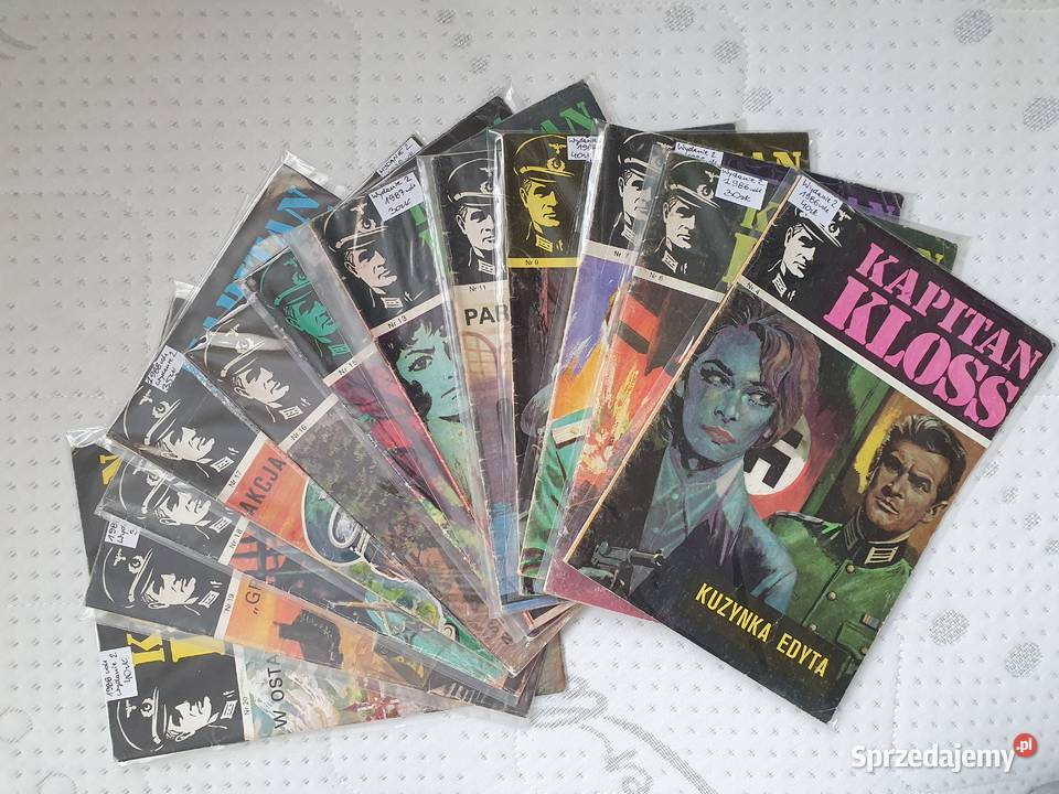 Kapitan Kloss zestaw 12 komiksów wydanie 2 lata Kultura i Rozrywka Gdynia