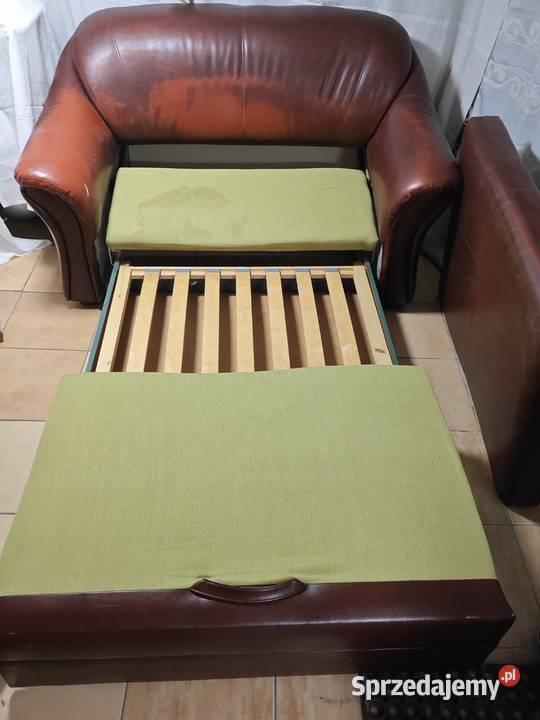 Sofa brązowa mała 150 rozkładana Dom i Ogród