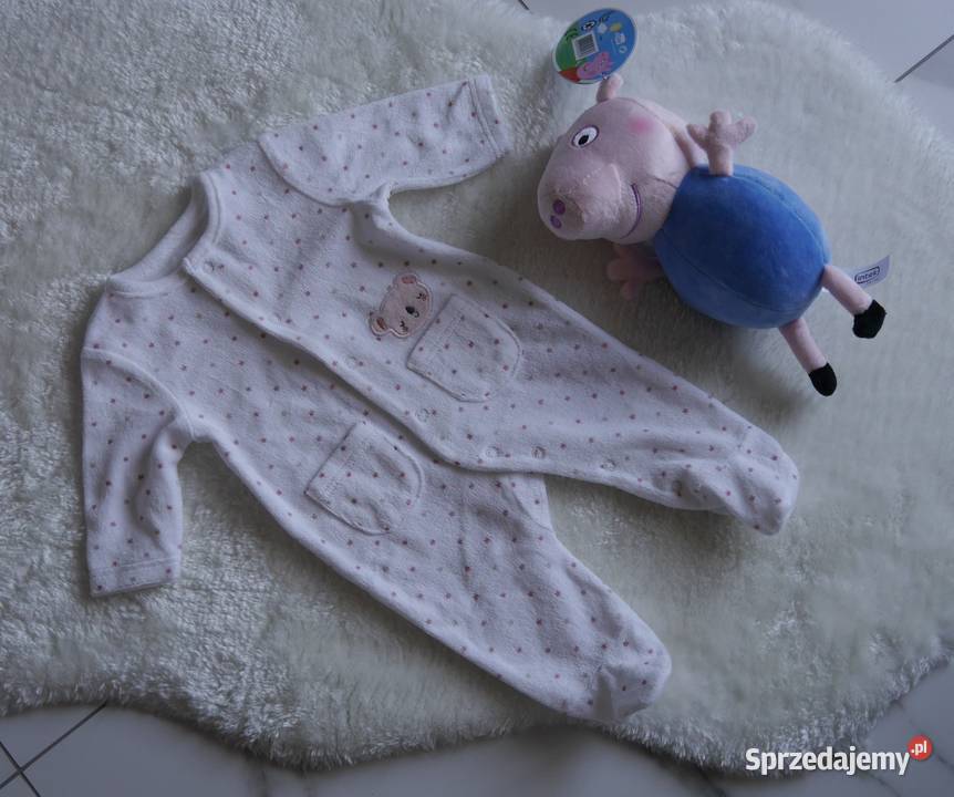 Tex Baby fajny pajacyk pluszowy 56 biały Wrocław