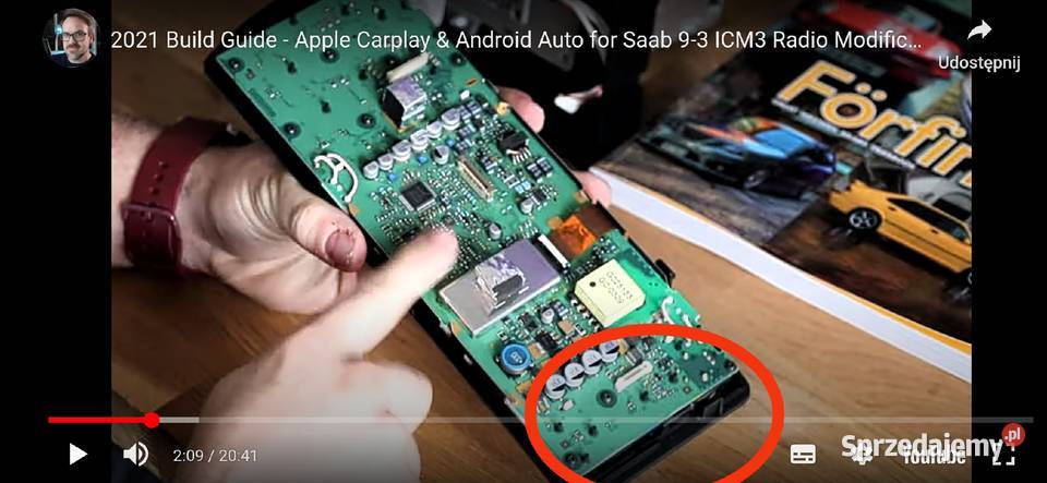 Radio saab 93 ICM3 lubuskie sprzedam