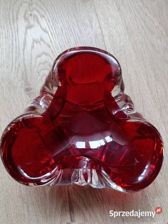 Murano rubinowa patera popielniczka zachodniopomorskie
