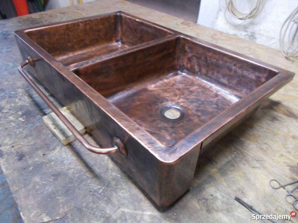 Zlew miedziany copper sink