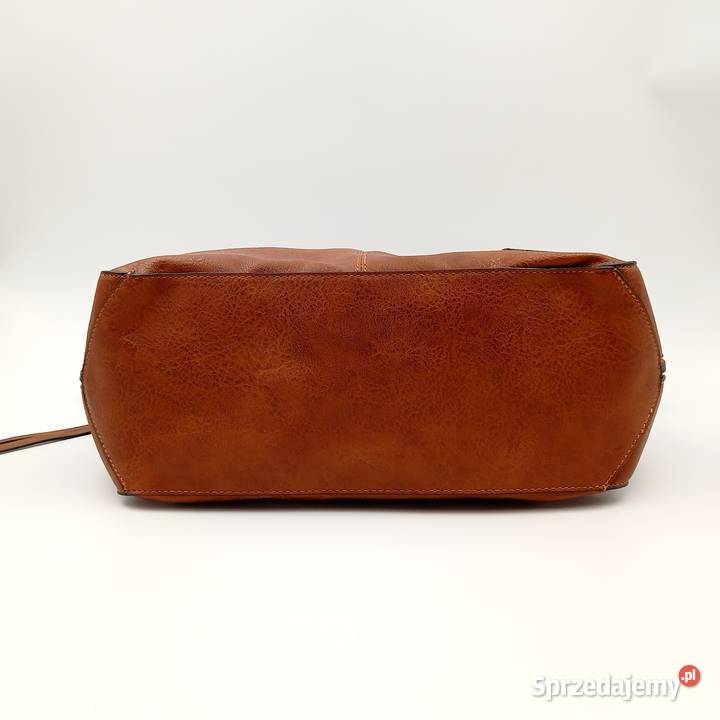Torebka skórzana na ramie Crossbody A brąz 30cm Torby i torebki Zawiercie sprzedam