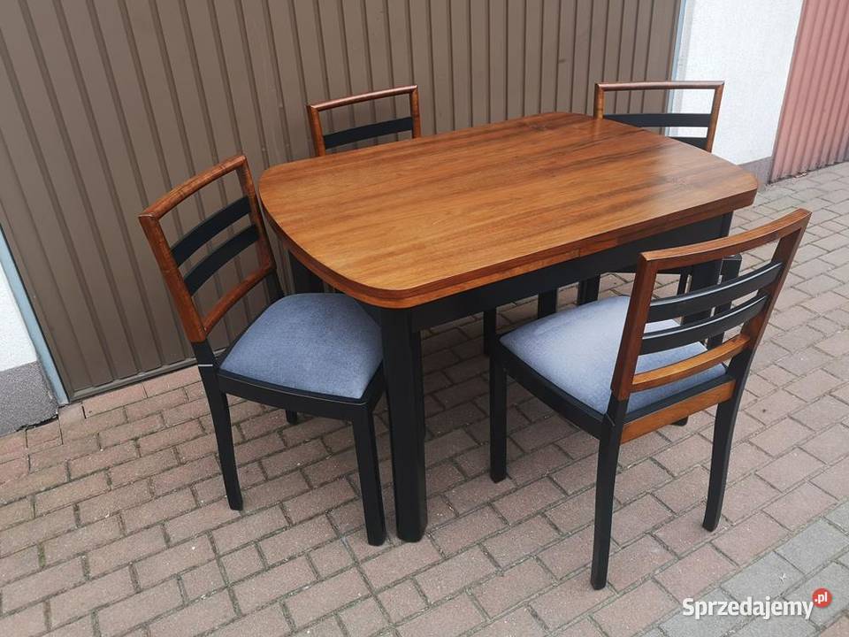 Komplet ARTDECO Orzech Zgrabny Antyk Stary Swarzędz