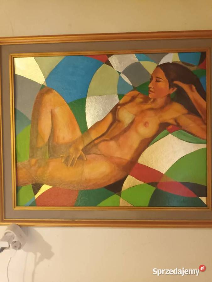 Akt kobiety w kolorstycznym otoczeniu złociste Bielsko-Biała sprzedam