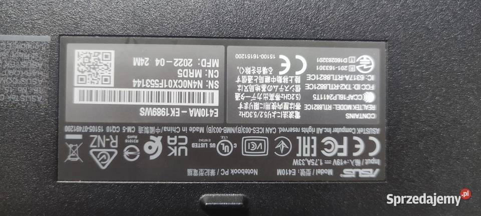 Laptop Asus E410M Legnica