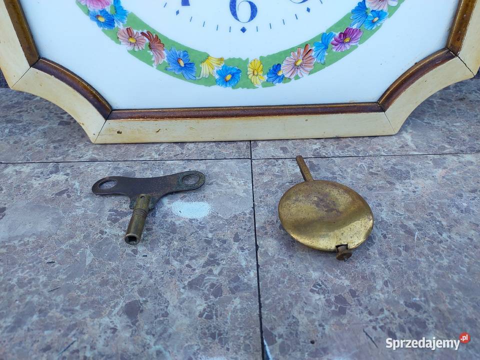 133 Przedwojenny zegar kuchenny ceramiczny pomorskie Tczew sprzedam