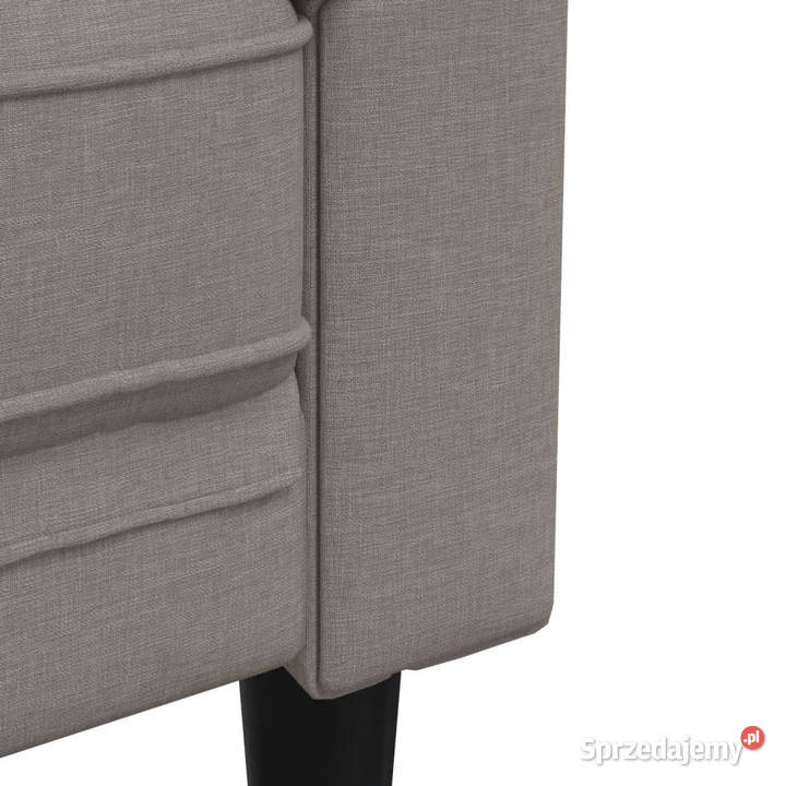 Sofa Chesterfield dwuosobowa kolor taupe obita Warszawa