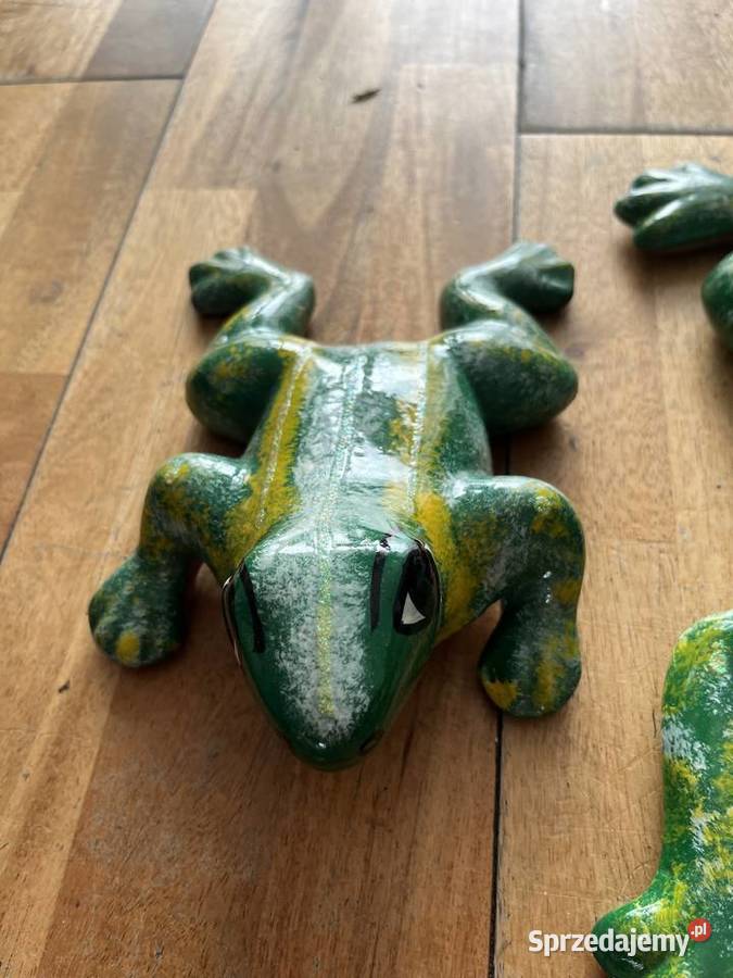 ceramiczne żaby piękna ozdoba biura mieszkania Łódź