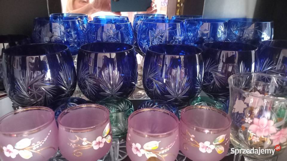 Komplet Bochemia kobalt I złoto Warszawa