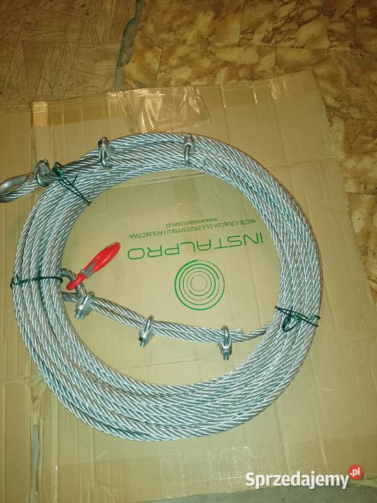 Lina stalowa ocynkowana 30m fi12mm 6x19 Nowa Pawliczka