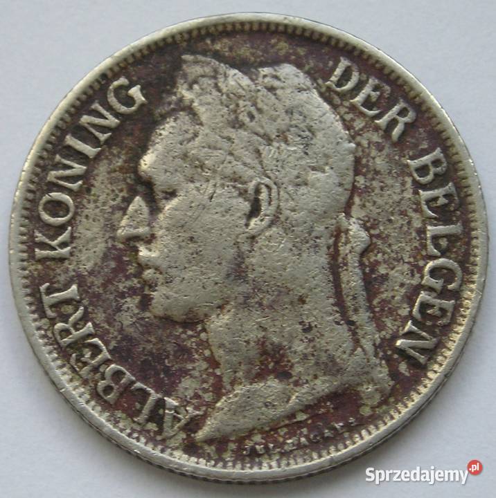 Kongo Belgijskie 1 frank 1926 król Albert Koburg Łódź