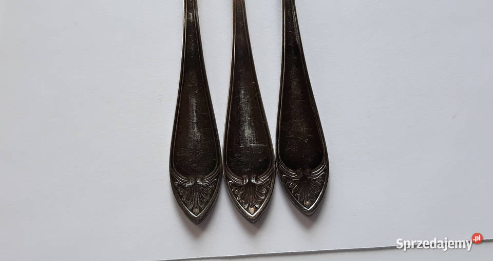 Posrebrzany widelec serwingowy do mięs wędlin śląskie Dąbrowa Górnicza sprzedam