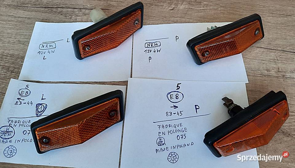 Lampa lampy kierunkowskazu boczne FIAT 125 p FSO Ostrów Wielkopolski