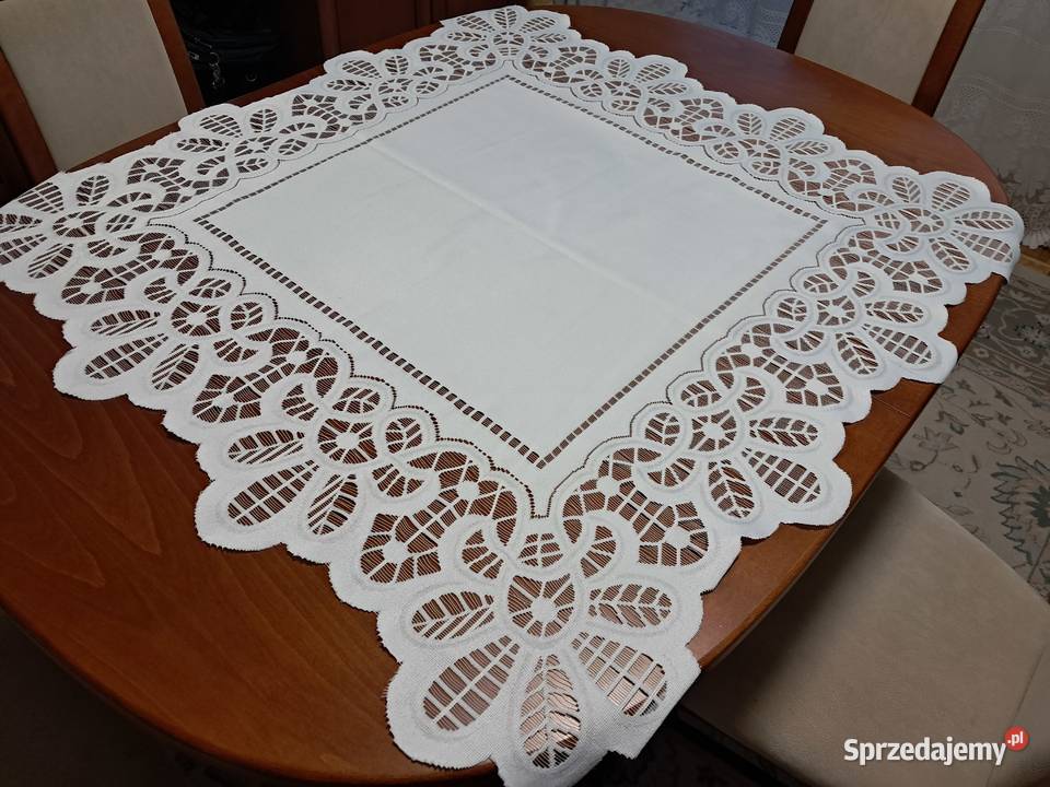 Serweta biała żakardowa 100x95 do sprzedania Kraków
