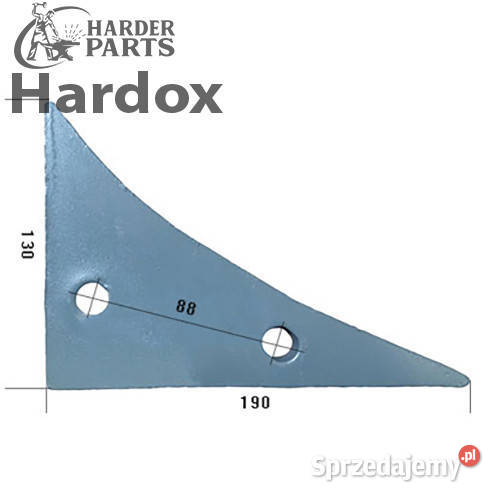 Płoza przednia HARDOX 929100050L części do pługa