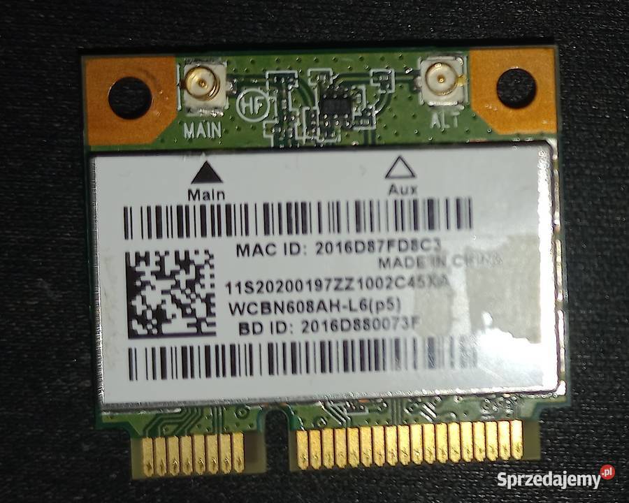 Karta sieciowa wifi lenovo N580 G580 G585 P580