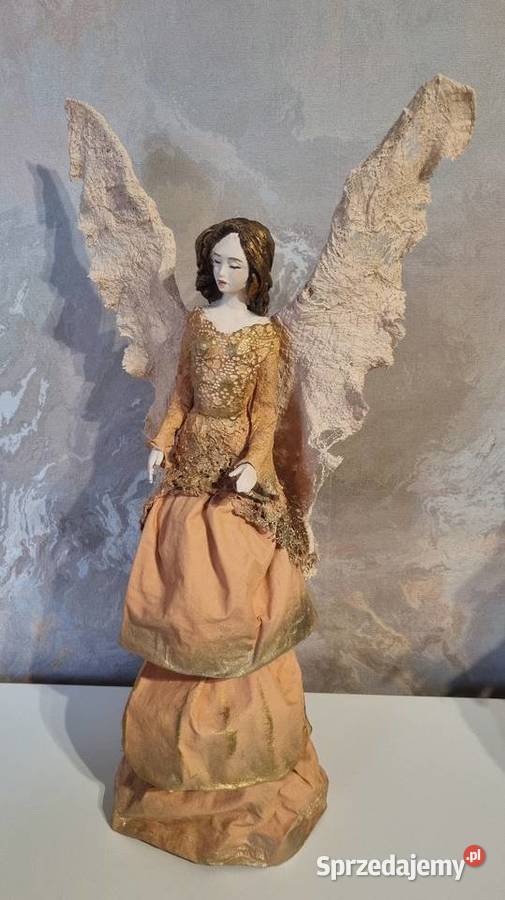 Anioł morelowo złoty Zamość sprzedam