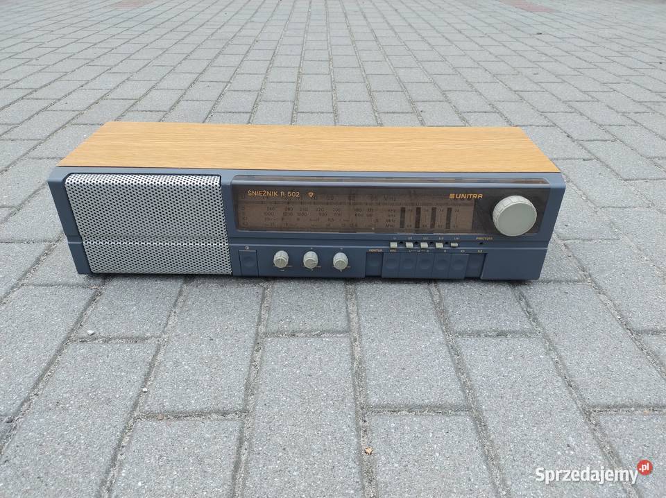 Stare radio Unitra Śnieżnik R 502 PRL design Gdynia
