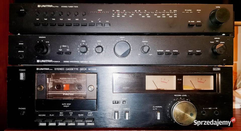 UNITRA zestaw wieża M7008 PW9010 T9015 łódzkie Skierniewice