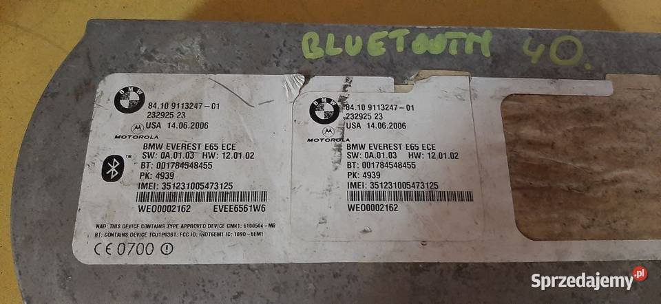 Moduł sterownik Bluetooth GSM BMW E65 E66 E87 świętokrzyskie